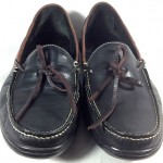COLE HAAN Mens 2 Tone BLACK BROWN LEATHER Easy Slip On Loafers Shoes SIZE 10 B