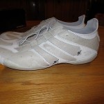 Men’s Diesel Off White Leather Sneakers Size 12
