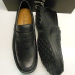NEW COLE HAAN TUCKER BLACK PEBBLE GRAIN PENNY LOAFER CASUAL SHOES