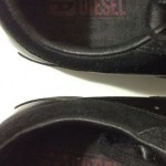 Diesel Footwear Men’s Or Women’s Black Leather Sneaker Evelyn Size 11, Men’s 9