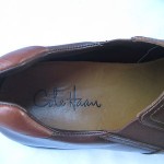 COLE HAAN  DARK BROWN LEATHER SLIP ON  LOAFERS  MENS SIZE 9.5 MEDIUM