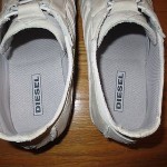 Men’s Diesel Off White Leather Sneakers Size 12