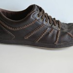 Men’s Diesel ‘Clemente’ Chocolate Brown Leather Fashion Sneakers, size 9 M