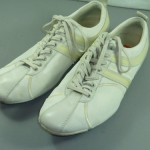 Mens Hugo Boss White Nylon Leather Sneakers 46 sz 13 M Shoes