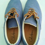 Cole Haan Men’s Canvas Sneakers Boat Shoe Casual Oxford Sport Shoe ~Blue  Sz 9.5