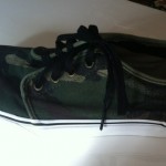 Used Mens Camouflage Vans Shoes Size 10