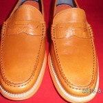 COLE HAAN Mens LunarGrand Penny Loafer Shoes Orange Leather  Size 9M – NWOB