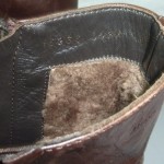 Mens Hugo Boss Brown Leather Zipper Ankle Boots 10.5 D Shearling Lined UK9.5