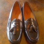 “VINTAGE” BEAUTIFUL BOLD & “BLACK” COLE HAAN”PINCH TASSEL”LOAFER SZ11(D) AWESOME