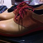 Cole Haan Lunargrand Saddle 8.5 Tan Red Lunarlon Flyknit