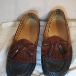 Men’s Shoes: Cole Haan Loafers black & tan with tassels Size 8.5 D Free Shipping