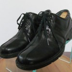 Mens sz 9 M Clarks black leather lace tie oxford casual shoes