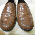 COLE HAAN BRAGANO BROWN WOVEN LEATHER DRIVING SHOES MENS 10 M