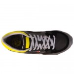 Diesel Mens Dynamykal Black Gray Casual Leather Lace Up Sneakers Shoes