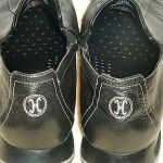 Men’s Cole Haan Black Leather w/Gray Top Stitching Comfort Slip-Ons Sz 8 1/2M