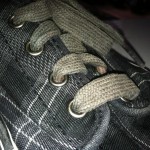 Used Mens Plaid Vans Shoes Size 9 In Good Condition