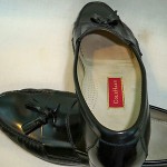 Cole Haan 03506 Black Leather Pinch Tassel Loafers Shoes Mens Size 13B EUC