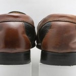 Mens shoes COLE HAAN black brown braided leather slip on tassel loafers sz 9.5 D
