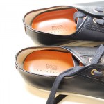 HUGO BOSS Selection Mens Shoes Fashion Navy Leather Sneakers  Eur 43, US 10