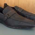 Men’s Hugo Boss Brown Leather Loafers Shoes Italy Size 9 UK 10 US. Vibram Soles