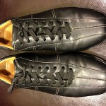 Men’s Cole Haan leather Sneakers 9M Black Shoes Nike Air