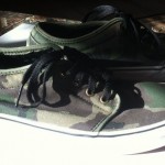 Used Mens Camouflage Vans Shoes Size 10