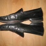 COLE HAAN slip on casual penny loafers black sz 10.5M all leather comfort sole