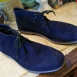 Cole Haan Genuine Suede Leather Chukka Boots SZ 11M Ink Navy Blue..New
