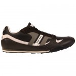 Diesel Mens Gunner Black Gray Casual Leather Lace Up Sneakers Shoes