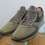 Mens sz 9.5 M gray leather Diesel 978 athletic sneakers tennis shoes