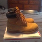 OG Timberland Boots Tan Size 8.5