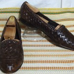 STUNNING BRAGANO COLE HAAN MEN SHOES SZ 11 M BROWN ALL WOVEN LOAFERS
