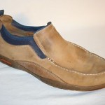 COLE HAAN NIKE AIR Mens Loafers Slip-On TAN Leather Used SHOES Size 9.5 W