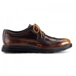 Mens Cole Haan  LunarGrand Long Wingtip Camello/Black