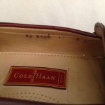 COLE HAAN mens Size 11 brown leather penny loafers slip on casual shoes
