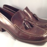 COLE HAAN Mens Brown Leather Tassel Loafers Size 10 Medium