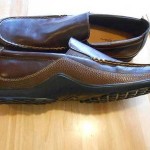 NEW Cole Haan Brown leather slip on loafers 14W MENS