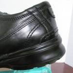 Mens sz 9 M Clarks black leather lace tie oxford casual shoes