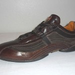 BOSS Hugo Boss Men’s Size 43 / 10 Brown Leather & Suede Fashion Sneakers Shoes