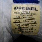 Diesel Mens Impression Mid Fashion Sneaker Royal Blue Size 12 NWOB!