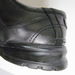 Mens sz 9 M Clarks black leather lace tie oxford casual shoes