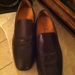 GORGEOUS MENS SLIP-ON COLE HAAN BROWN CASUAL DRESS SHOES SIZE 9.5