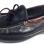 COLE HAAN Mens 2 Tone BLACK BROWN LEATHER Easy Slip On Loafers Shoes SIZE 10 B