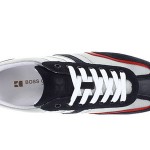 Mens HUGO BOSS Silvans Sneakers Shoes – Sizes 8 & 9 – Dark Blue – MSRP $150 NEW