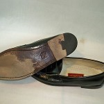 Cole Haan 03506 Black Leather Pinch Tassel Loafers Shoes Mens Size 13B EUC