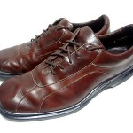 COLE HAAN MENS OXFORD BROWN LEATHER SHOES SIZE 13 M