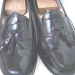 Used Cole Haan 03506 Black Leather Pinch Tassel Loafers Shoes Men’s Size 13D