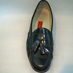 Cole Haan 03506 Black Leather Pinch Tassel Loafers Shoes Mens Size 13B EUC