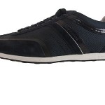 Hugo Boss Mens Silvans Navy Casual Lace-Up Fashion Sneakers Kicks Shoes