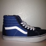 BNWOB Mens VANS Black Blue White SZ9 US  SK8-HI Classic